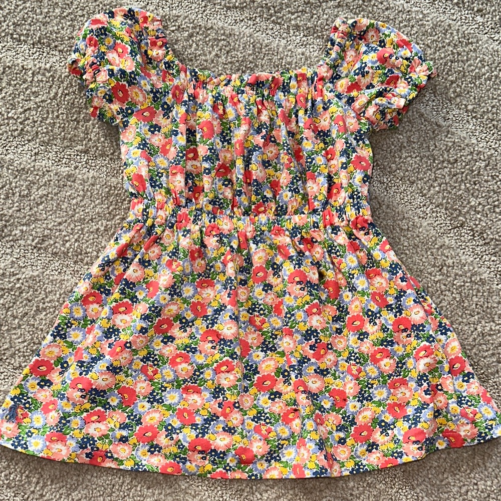 Ralph Lauren Floral Kids Dress - Red and Blue
